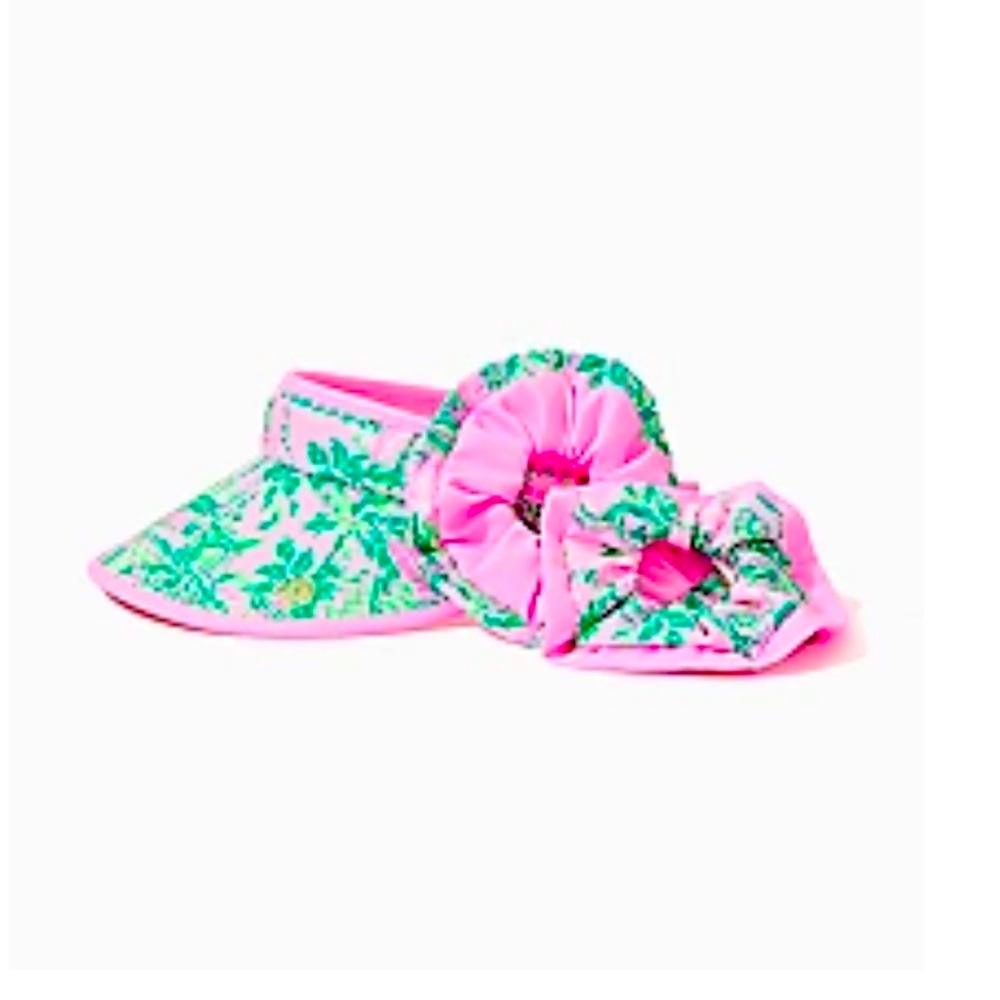 Lilly Pulitzer Printed Visor and Scrunchie Set